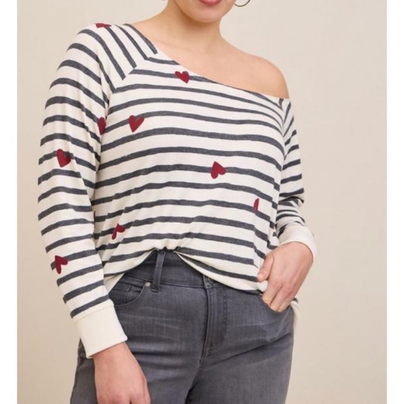 torrid Tops - 🆕💕 Off Shoulder Light Weight French Terry Sweatshirt 2 2X 18 20 NWT Torrid New